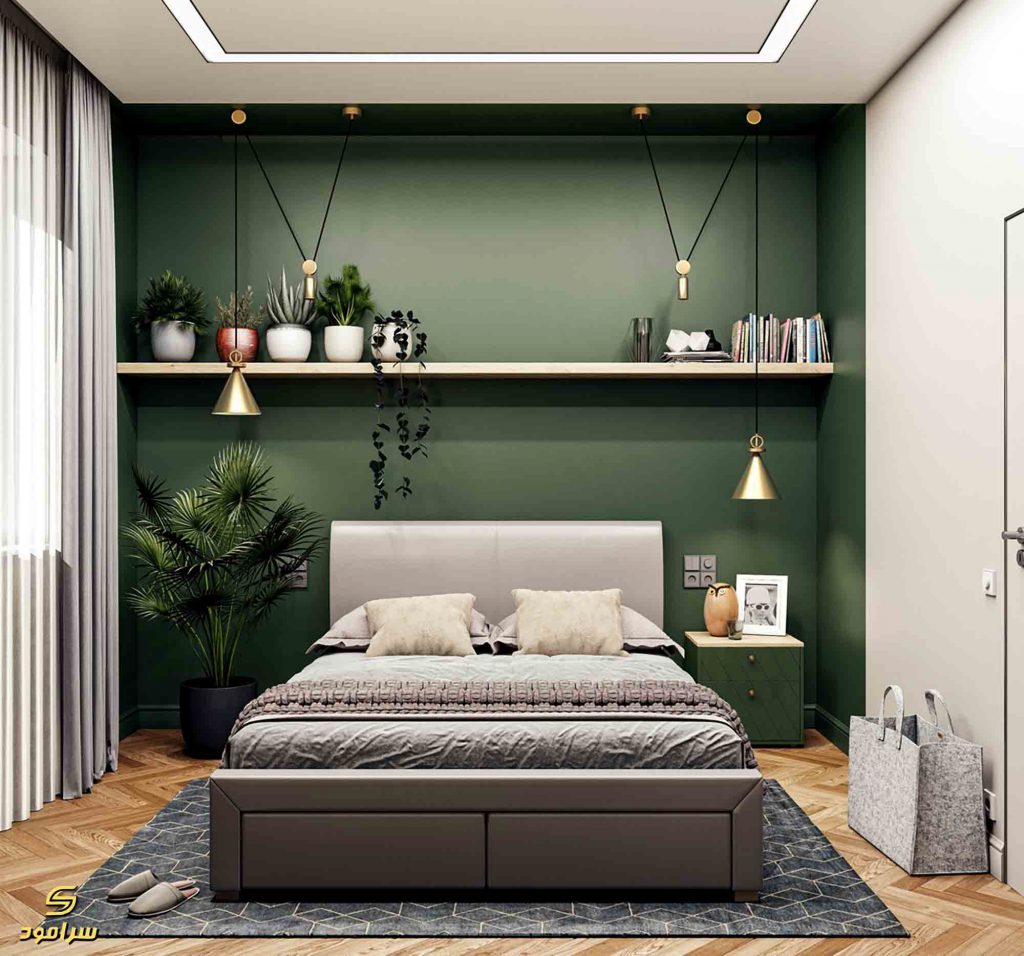 رنگ اتاق خواب سبز جدید