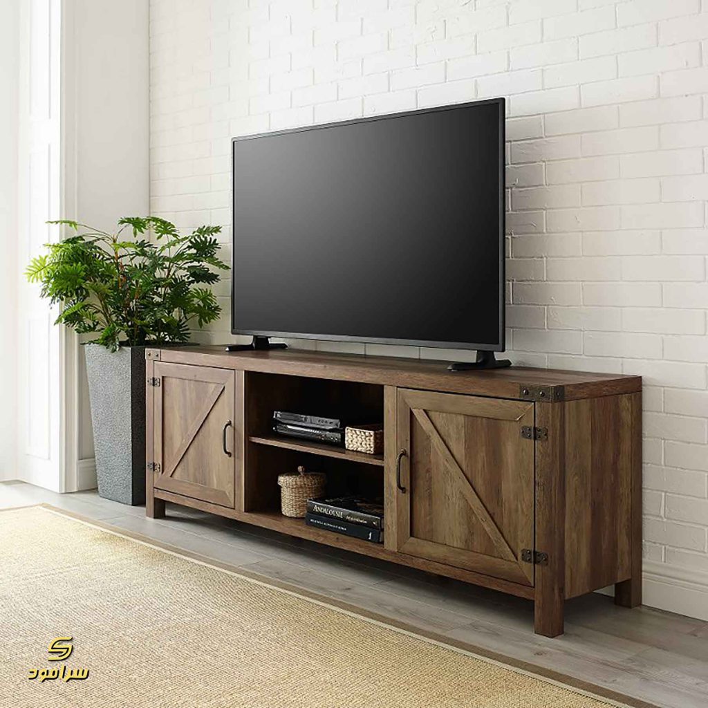 میز تلویزیون پذیرایی مدرن چوبی
